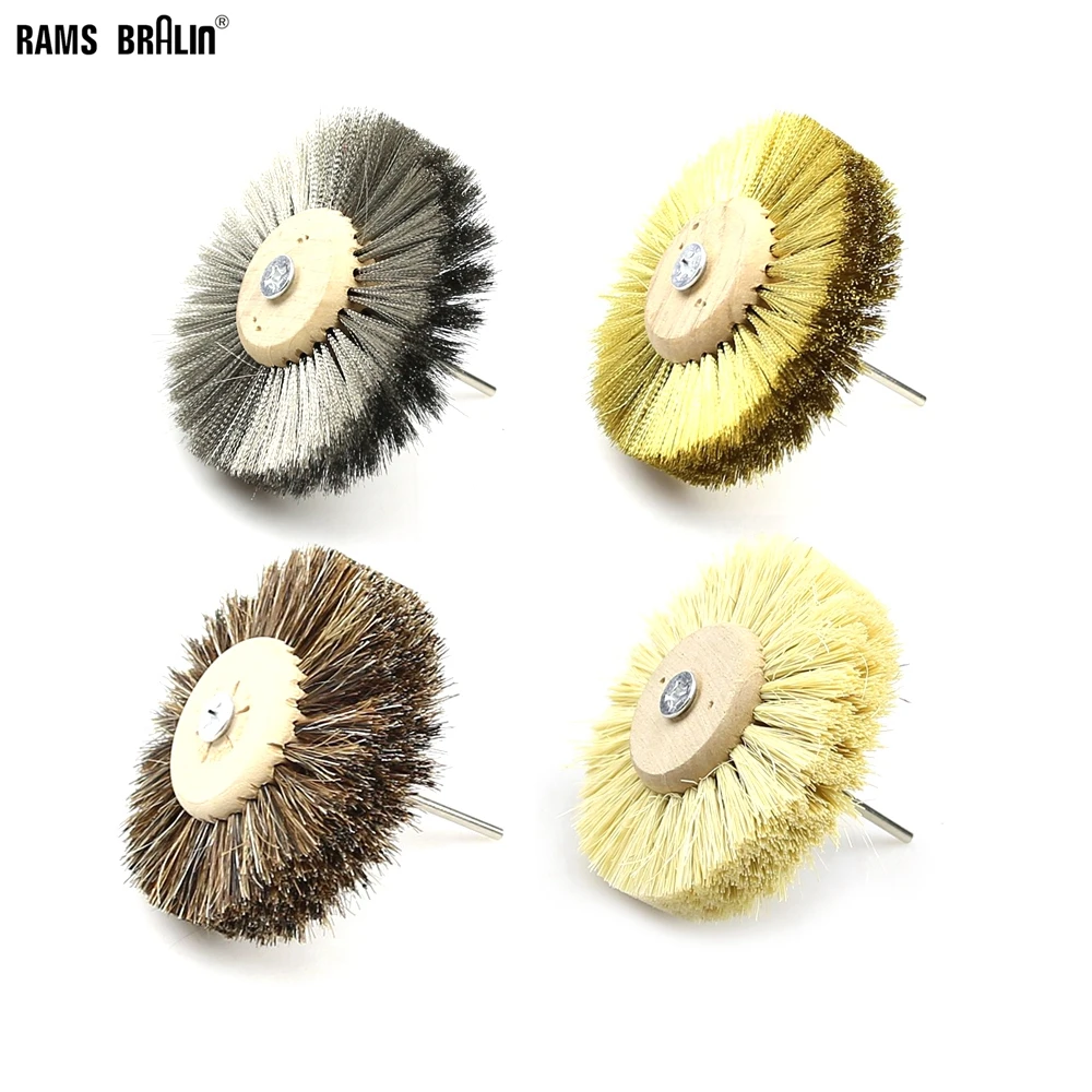 

Clean Brush for Wooden Metal Jewelry Jade Crafts 3mm Shaft Mounted Polishing Wheel Brush