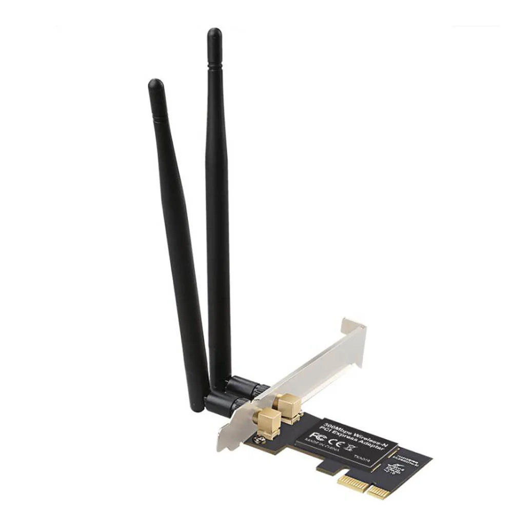 

WIFI PCI-E Network Card Wireless WiFi Receiver Adapter 2.4GHz 300Mbps PCI Express Ethernet lan card pcie For Computer Desktop PC