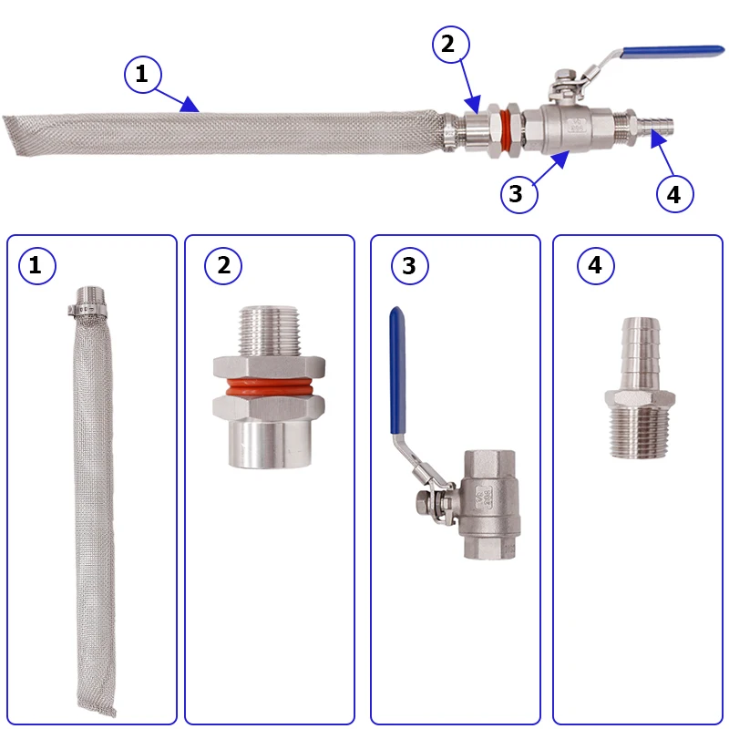 Homebrew Weldless Kettle/Keg Convert Kit w/ 12\