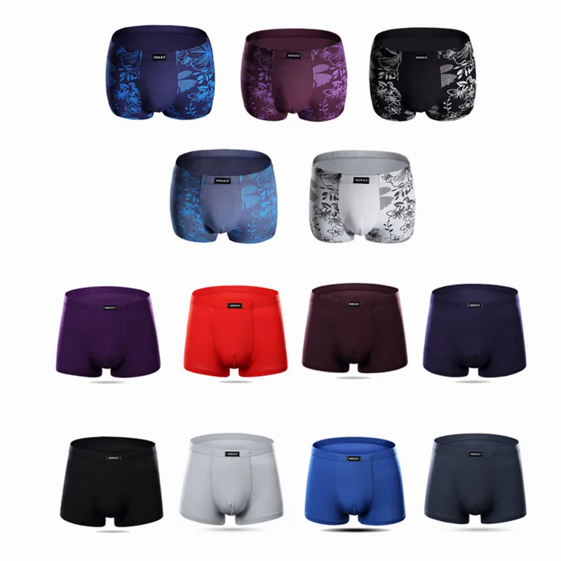 Brand Solid Classic Bamboo Male Panties Mens Underwear Boxer Sexy Underwear Men Underwear Soft Boxer Shorts For Men Boxershorts