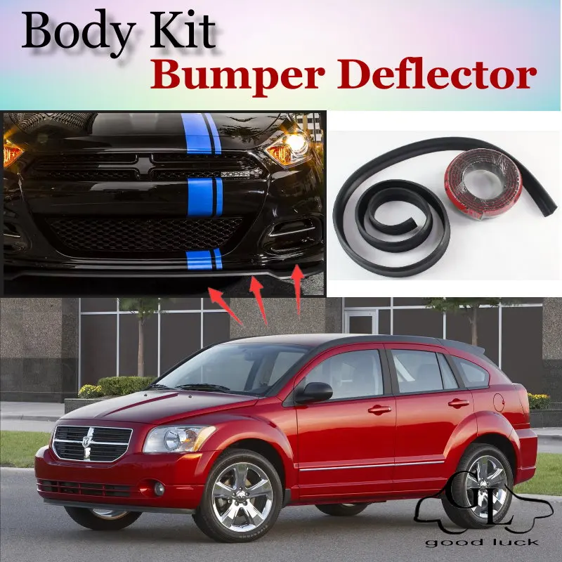 Bumper Lip Deflector Lips For Dodge Caliber Front Spoiler Skirt For TG Friends to Car Tuning / Body Kit / Strip