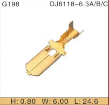 male Crimp connector wire harness Terminals (pins) 14-22 AWG 8230-4062 crimp terminal