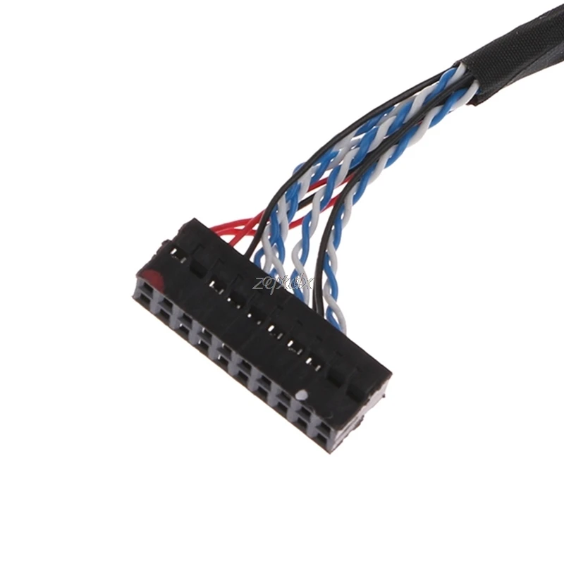 Universal FIX 30 Pin 1ch 6bit LVDS Cable 26cm For 14.1-15.6inch LCD Panel Z17 Drop ship