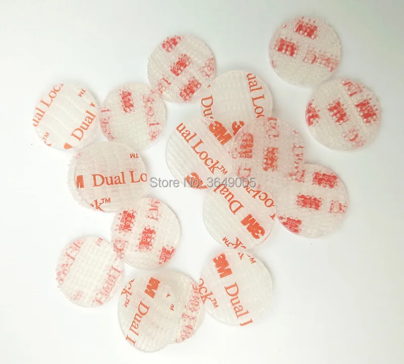 15mm/20mm circle SJ3560 Dual Lock Reclosable Fastener Clear self adhesive acrylic waterproof fastener Type 250