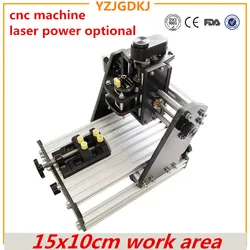 Enrutador láser de madera CNC 1510 GRBL, máquina de grabado láser de alta potencia Diy, fresadora pcb de 3 ejes láser opcional