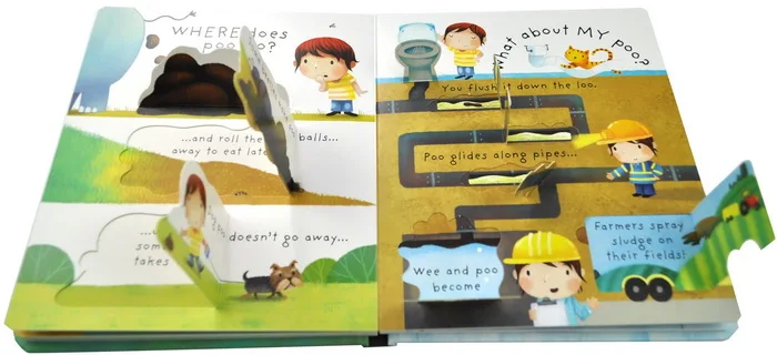 3D Lift The Flap Very First Questions And Answers What Is Poo Flip Picture Board Book Kids Children Early Education