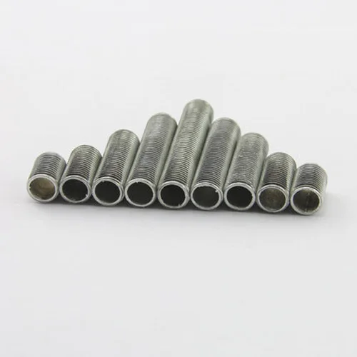 10pcs M7 Hollow full dental tube Tooth screw External tooths bar Toothed light fittings Connecting tube box 1 tooth 10-120mm L