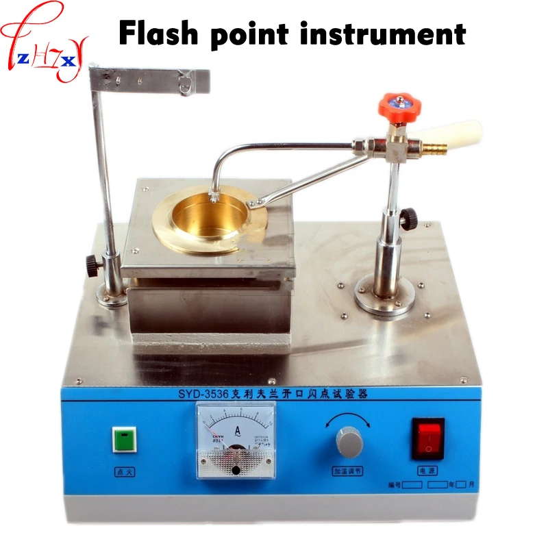 Aparato de punto de flash Cleveland de asfalto, SYD-3536, probador de punto de encendido de asfalto, máquina de experimentos de flash abierto, 220V, 1 ud.
