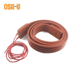 220V Silicon Heater Strip 15/25/30/50mm width 1M length Heater Band Anti-freezing Electric Heating Cable for Pipeline