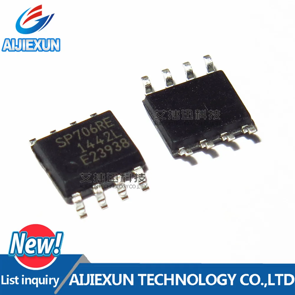 10Pcs SP706REN SP706RE SOP8 +3.0V/+3.3V Low Power Microprocessor Supervisory Circuits in stock 100%New and original