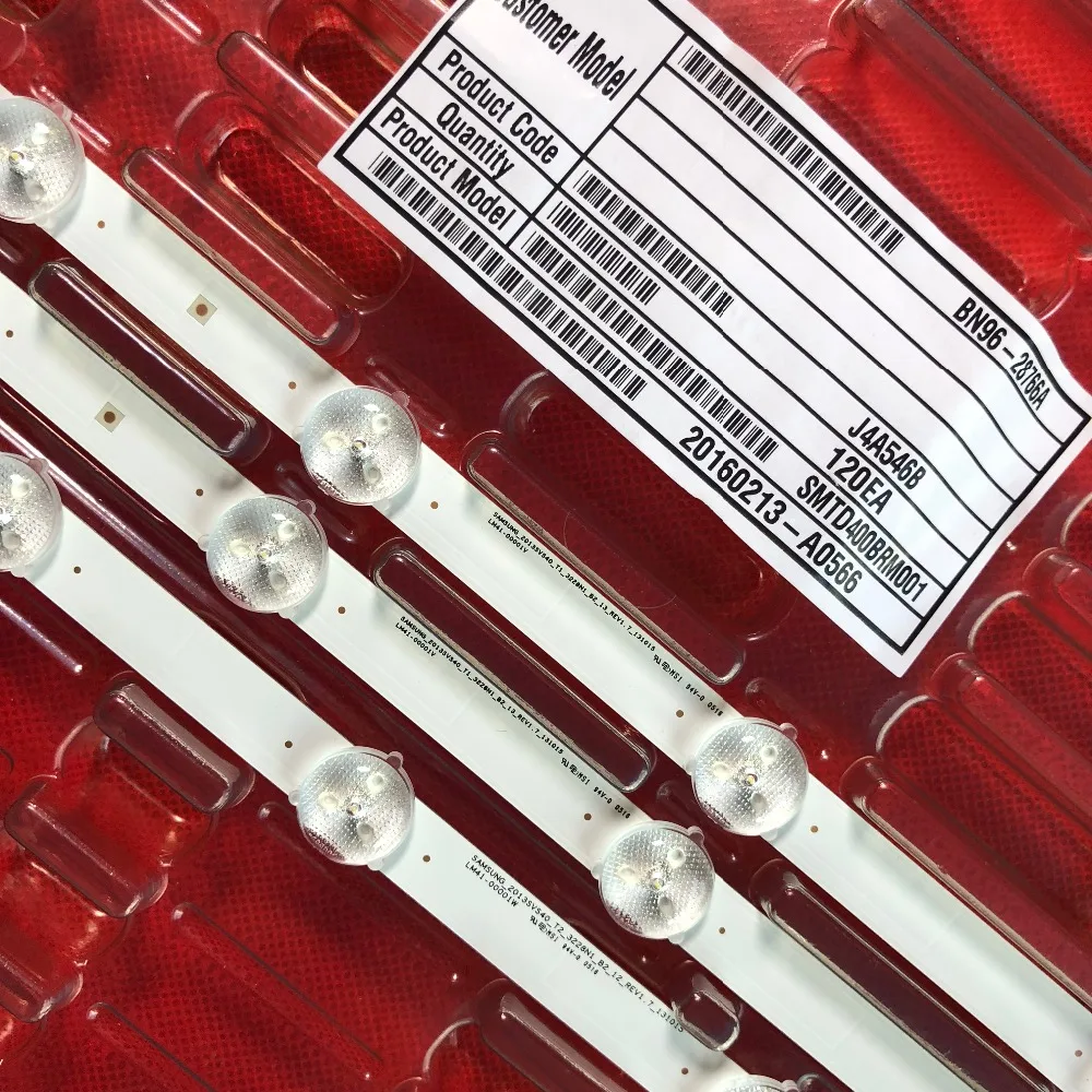 Tira de luces LED, accesorio para UE40EH5000 UN40FH5303G UE40EH5040 UE40EH5300 piezas 400SMB-R2 D3GE-400SMA 28766A, juego de 6 unidades = 18 BN96-28767A, 12/13LED