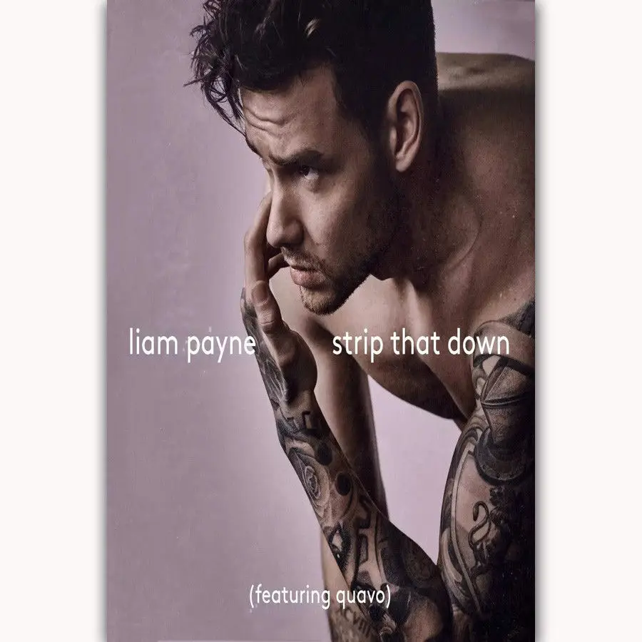 Hot New That Down Liam Payne Feat Music-Silk Art Poster Wall Sticker Decoration Gift