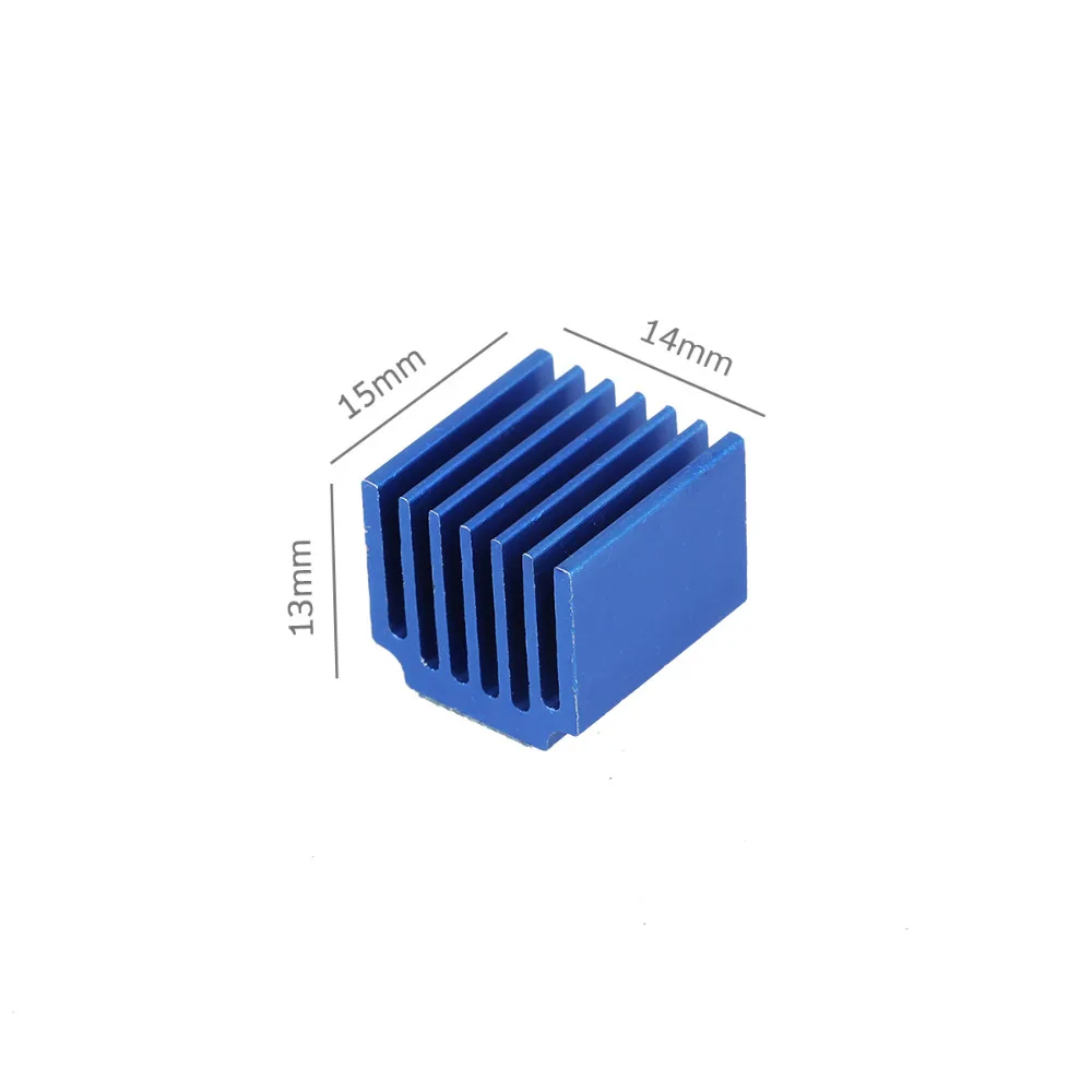 3DSWAY 3D części drukarki 4 sztuk/partia sterownik silnika krokowego radiatory blok chłodzenia radiator dla TMC2100 LV8729 DRV8825 modułów napędów,