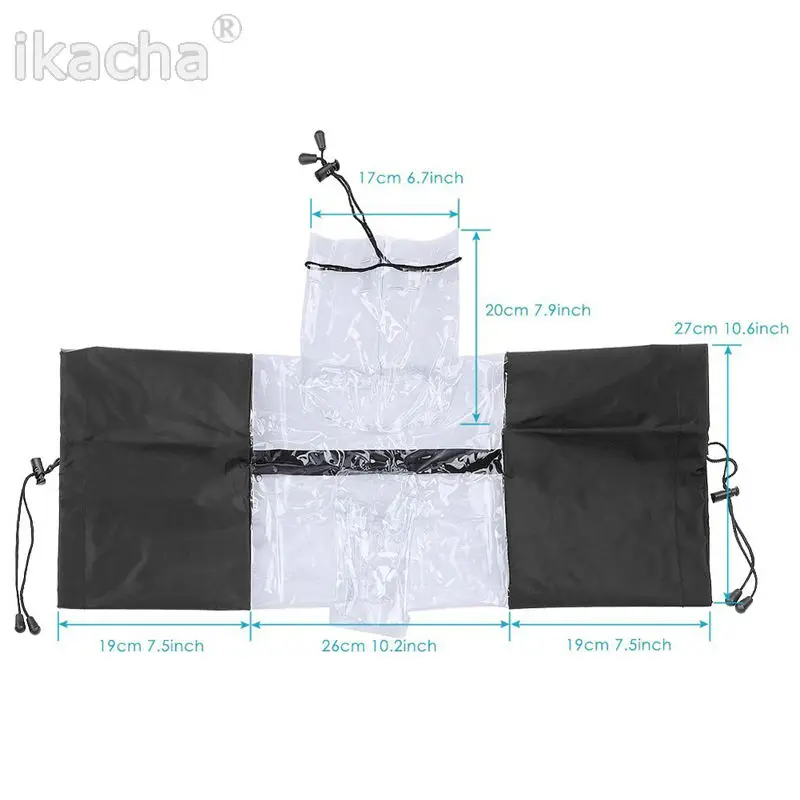 Practical Waterproof Rainproof Dust Sand Proof Camera Rain Cover Protector Camcorder Coat Bag for Nikon Canon