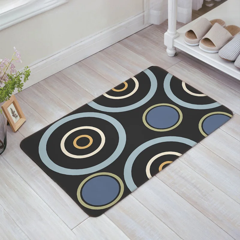 Geometric Door Mat Entry Way Doormats with Non Slip Backing Bathroom Kitchen Decor Rug Mat Welcome Entrance Rugs