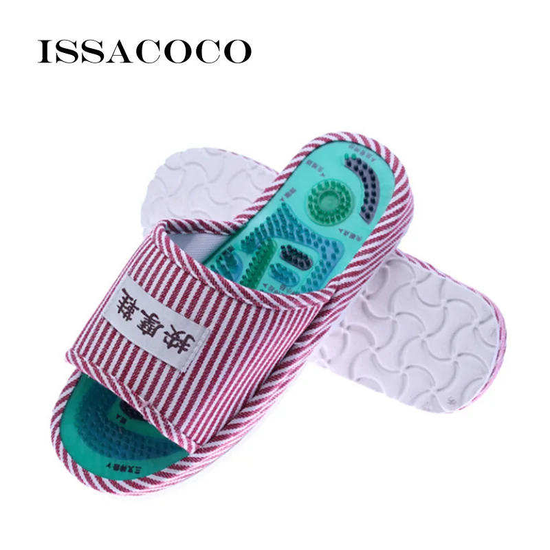 ISSACOCO Women Slippers Sandals Shoes Fashion Indoor Home Slippers Foot Massage Slippers With Magnet Brand Shoe Woman Flip Flop