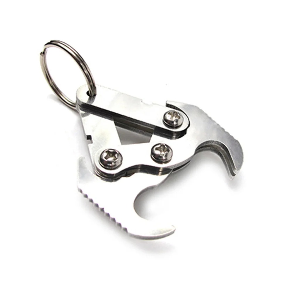 EDCGEAR Stainless Steel Magnetic Grappling Hook Folding Climbing Claw for Outdoor Activities