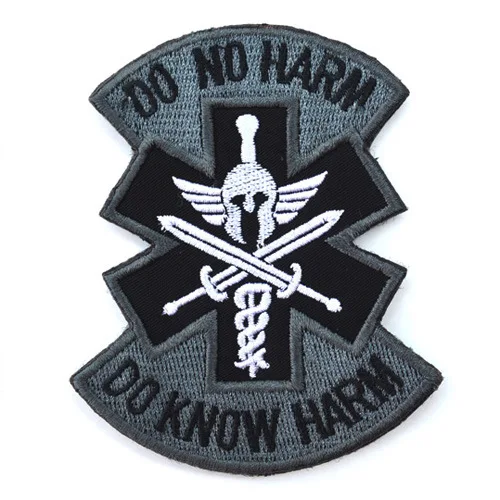 EMT Medic Embroidered Patch Louder You Scream The Faster We Come Tactical Military Patches Appliques Embroidery Badges