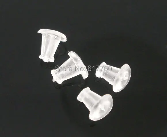 

Free Shipping! 1000 Rubber Back Earring Stoppers Findings 5x5mm (E05755)