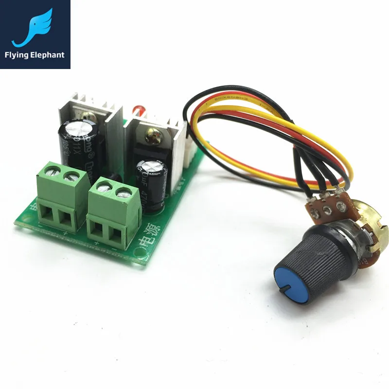 PWM DC Motor Speed Controller 3A 12V-24V-36V One-Way Speed Governor For Lamp Control