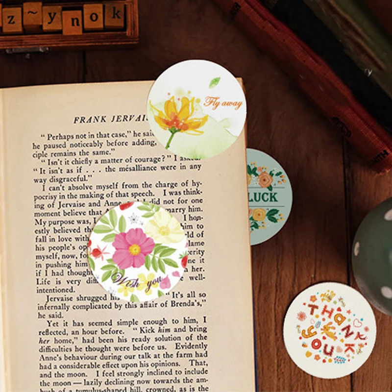 38 pcs/set FLOWER Series Boxed stickers photo album decorative Sealing sticker Thanksgiving DIY Various patterns mixed Styling
