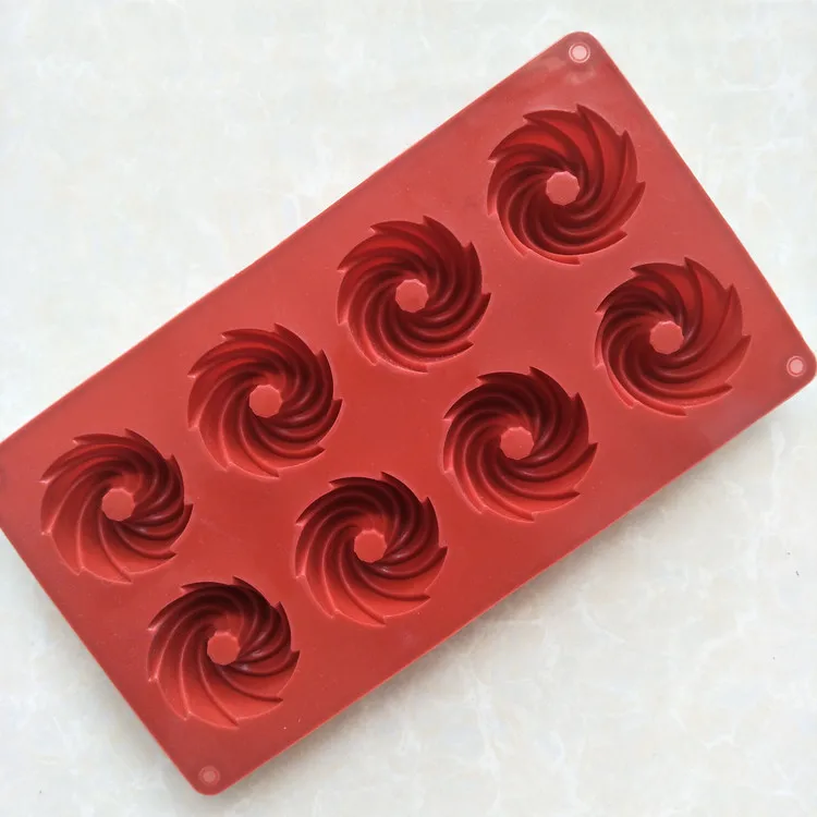 Swirl Shapes Silicone Cake Mold Form For Baking Cookies Pudding Ice Cream Styling Tools Kitchen Bakeware Pan E901