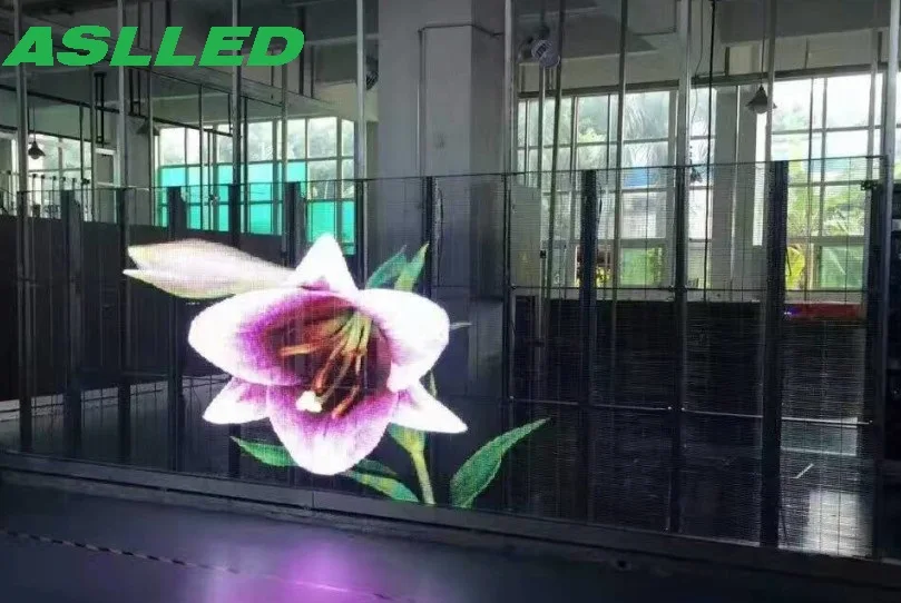 2019 Indoor Transparent LED display  Transparent glass LED display P3.91 W:1000*H:500mm led display LINSN LED DSIPLAY