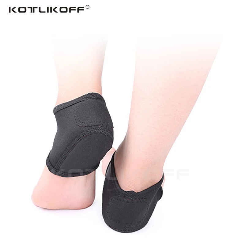 KOTLIKOFF Men Plantar Fasciitis Socks for Achilles Tendonitis Calluses Spurs Cracked Pain Relief Heel Pads Foot Care Inserts Pad