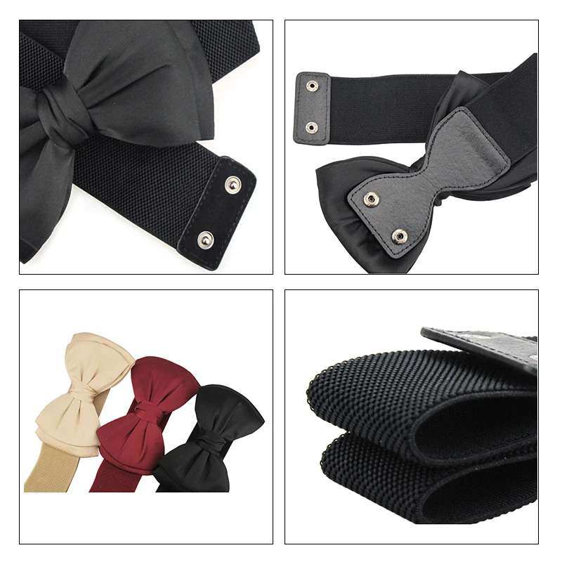 Maikun elastyczne suknie ślubne Bowknot pasy dla kobiet pasy Designer kobiety wysokiej jakości akcesoria ślubne Party Dress pasy