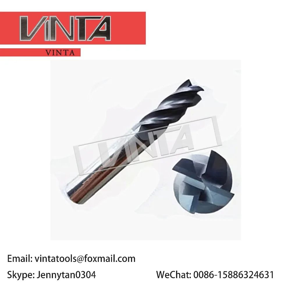 

CNC carbide End mills VSM-4E-D4.0/VSM-4E-D5.0/VSM-4E-D6.0/VSM-4E-D8.0/VSM-4E-D10.00 stainless steel heat resistant alloy