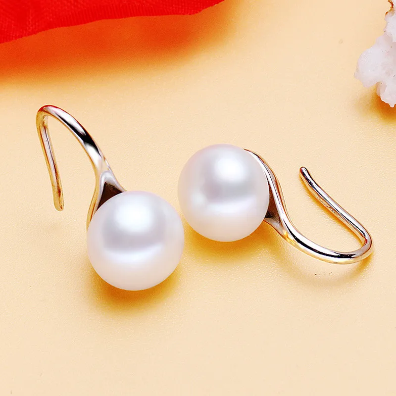 New Fashion Simulated Pearls Stud Earrings For Women Brincos Simple Bijoux Cute Ear Hook Wedding Girl Jewelry Pendientes Gift