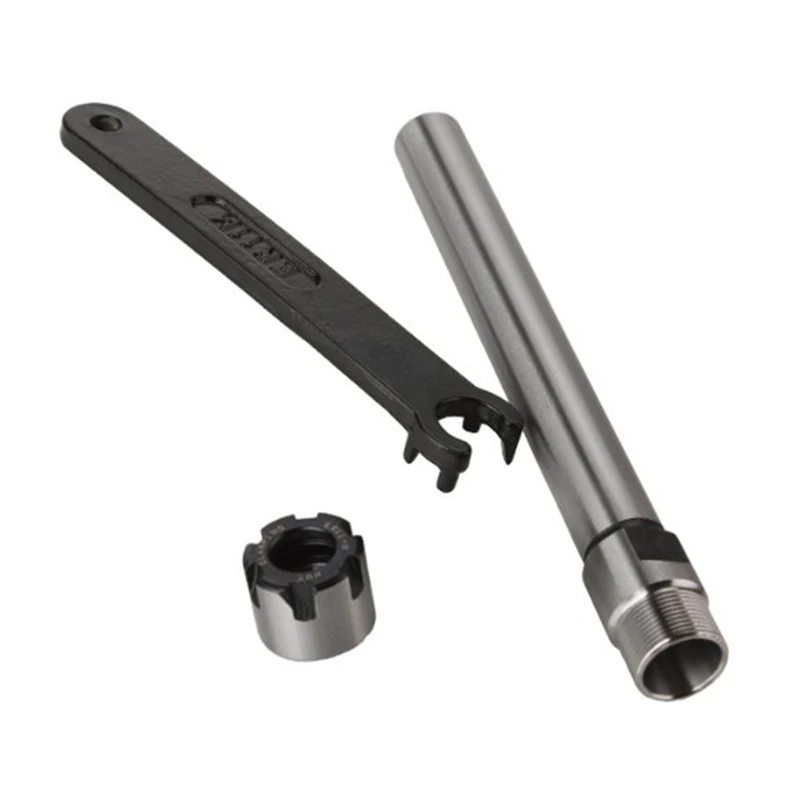 1set C12 ER8 ER11 C12 ER16 ER20 arbor +1pcs key 100L 150L 200L collet chuck straight shank 12mm extension rod for CNC mill