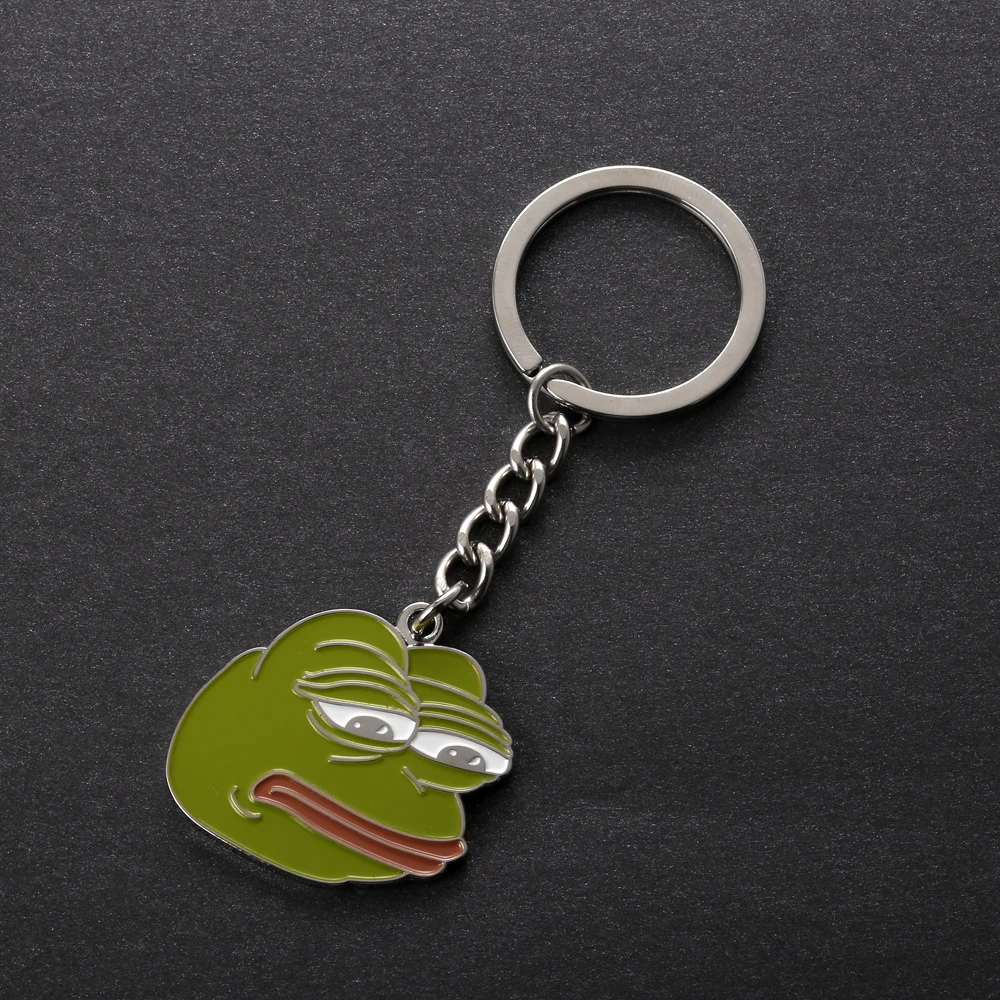 Internet Meme Sad Pepe Frog Keyring Keychain