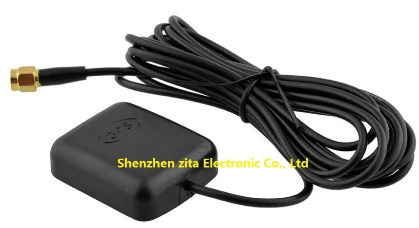 28dB LNA Gain RP-SMA Male GPS Antenna Aerial Waterproof Stronger Singal for Cable length 3 meters