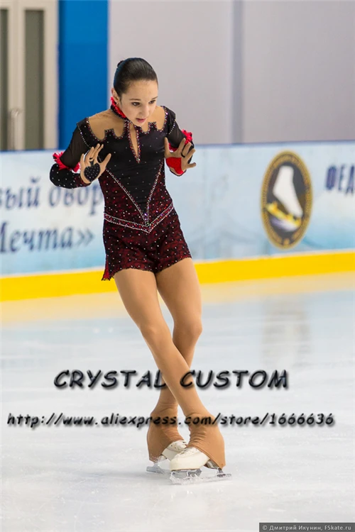 Professional Custom Figure Skating Dresses Girls Graceful New Brand Ice Skating Dresses For Competition Crystal DR3834