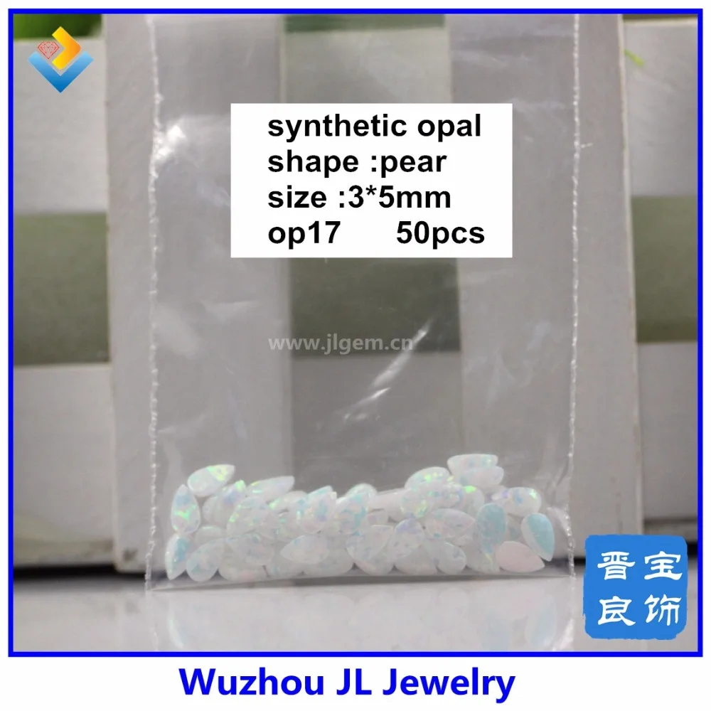 

(50PCS/Lot) New Fashion ! 3x5mm Pear Shape Cabochon Opal Loose Stone Synthetic Opal Drop in Wholesale Price