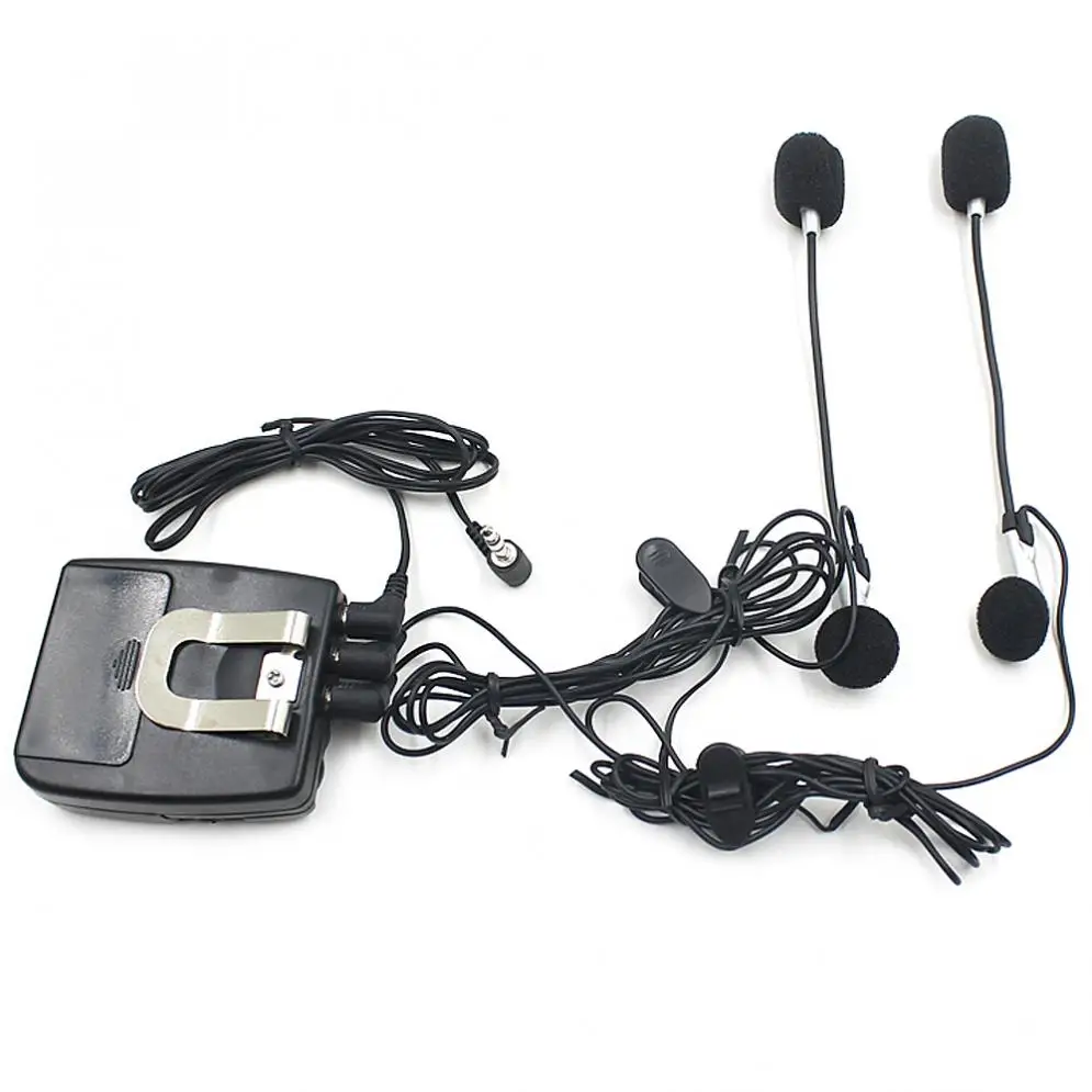 CS-141A1 Universal Black Headset Helmet 2 Way Intercom Communication System Interphone 3.5MM Plug with MIC For Motorcycle