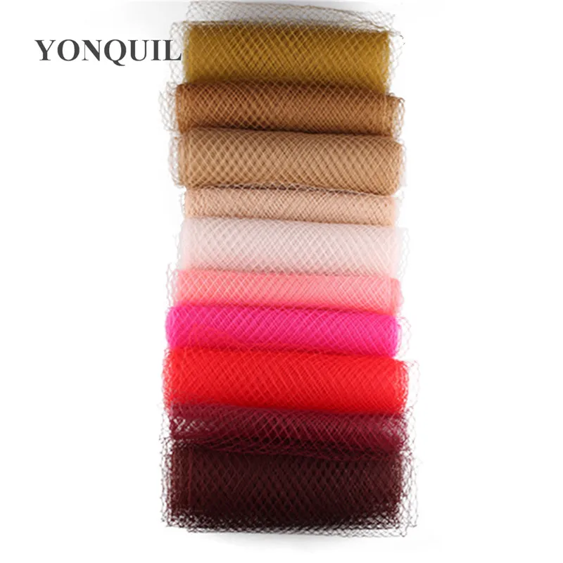 25cm Birdcage Veils for Fascinators Bridal Hair Accessory Wedding Millinery Hat DIY Party Headwear Multiple Color New Arrival