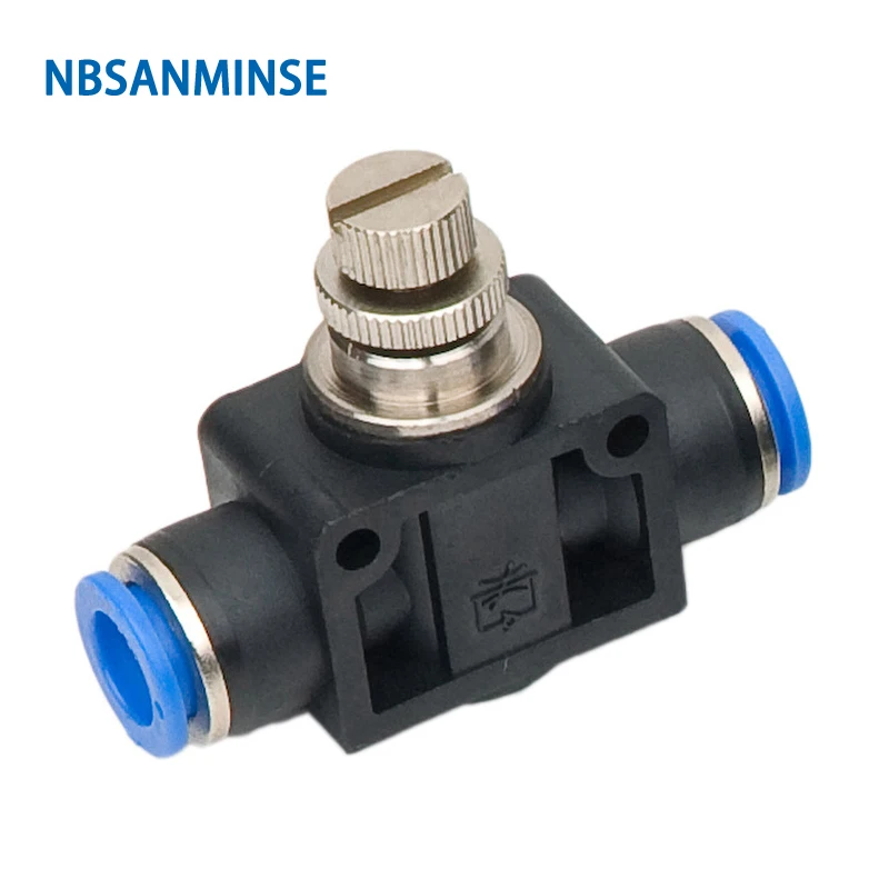 

PA / SA Connector Manual Components Plastic Union Straight Governor Throttle Valve Rapid Push Pipe Pneumatic Fittings Sanmin