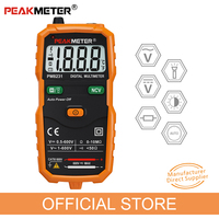 Digital Multimeter PEAKMETER PM8231 Smart multimeters Non-Contact Mini Auto DC AC Voltage Resistance NCV Tester