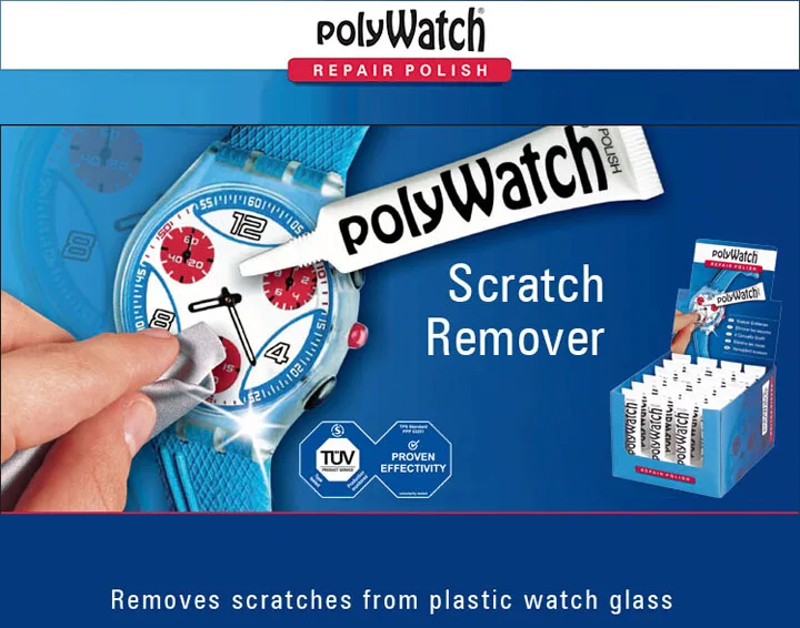 Germany PolyWatch Scratch Remover Paste 5g Removing Slight Scratch Cream For Repair Acrylic Plastic Watch Face Such as Swatch