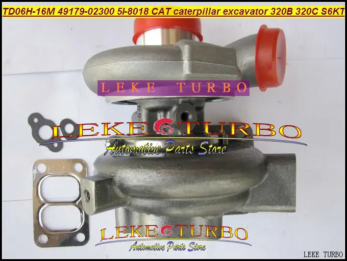 Free Ship Turbocharger TD06 TD06H-16M 49179-02300 5I-8018 Turbo For Caterpillar Excavator 320B 320C 320L Engine S6KT Diesel