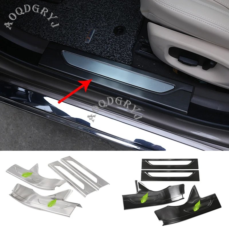 Welcome pedal 4x Stainless Door Sill Scuff Plate Guard Pedal Cover For Jaguar XF 2016-2017 Car styling