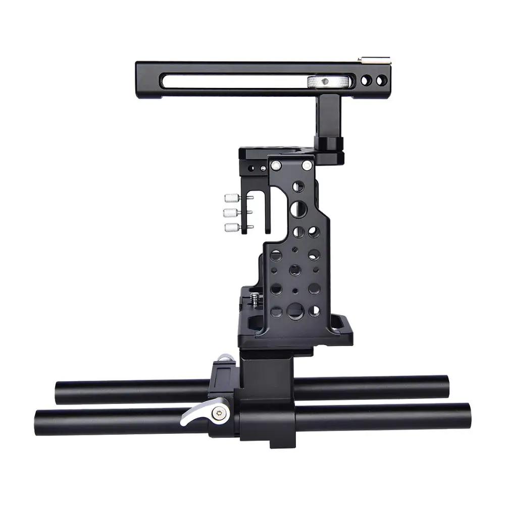 Yelangu A7 Camera Cage Professional Handle DSLR Rig Video Camera Stabilizer For Sony Alpha A7 A7II A7III A7K A7S2 A7R2 A7R3 A7X