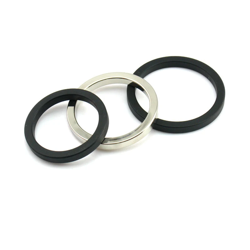 Metal Cock Ring for Men Sex 50mm Stainless Steel Semen Lock Ring Penis Rings Big Penis 40mm 45mm Ejaculant Delay Erection Ring