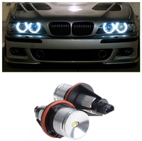 10W/Set For BMW E39 E53 E60 E61 E63 E64 E65 E66 E83 E87 X3 X5 Cree Chip LED Angel Eyes Halo Xeno Marker Ring Light Bulb Canbus