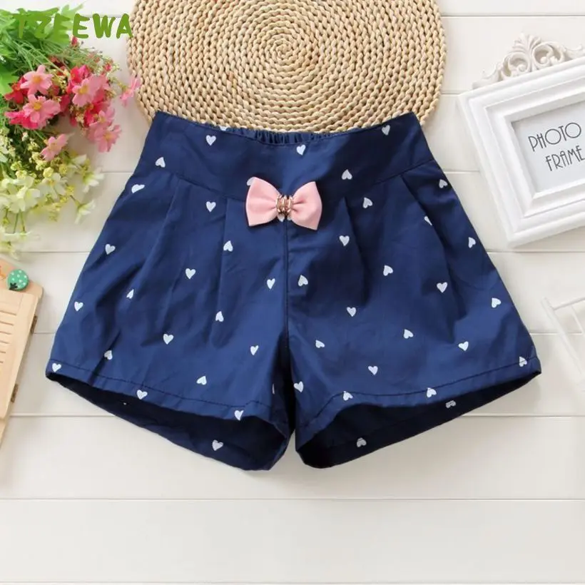 2021 Kids Summer Shorts Bow Princess Shorts For Girls Fashion Girls Shorts Children Pants Girl Short Flower Girls Clothing