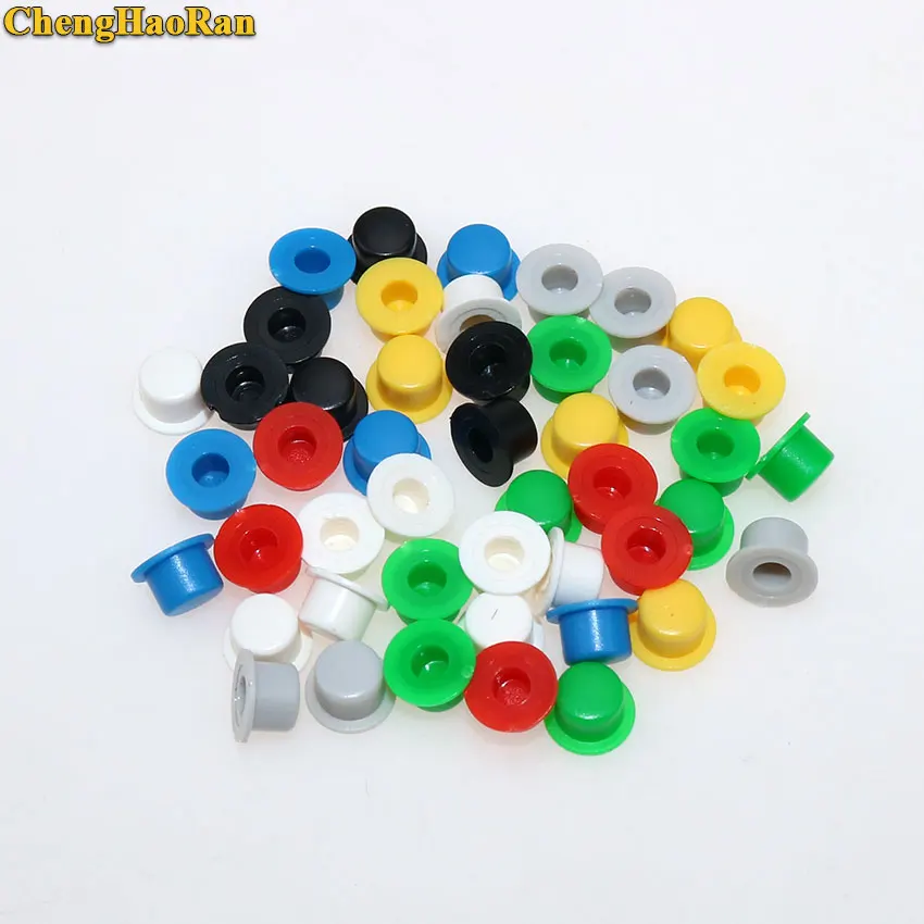 ChengHaoRan 20 PCS A101 Kunststoff Schalter Taste Caps Push Key Caps Multicolor Größe 4,5mm * 7,4mm Hut Form für 6*6 Runde Takt Schalter – Detail 1