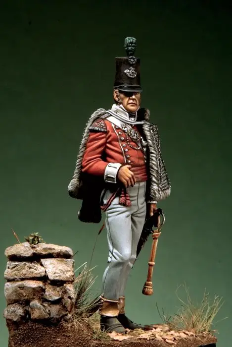 Assembly  Unpainted  Scale 1/32 54mm Britain Light Infantry Office 54mm   figure Historical  Resin Model