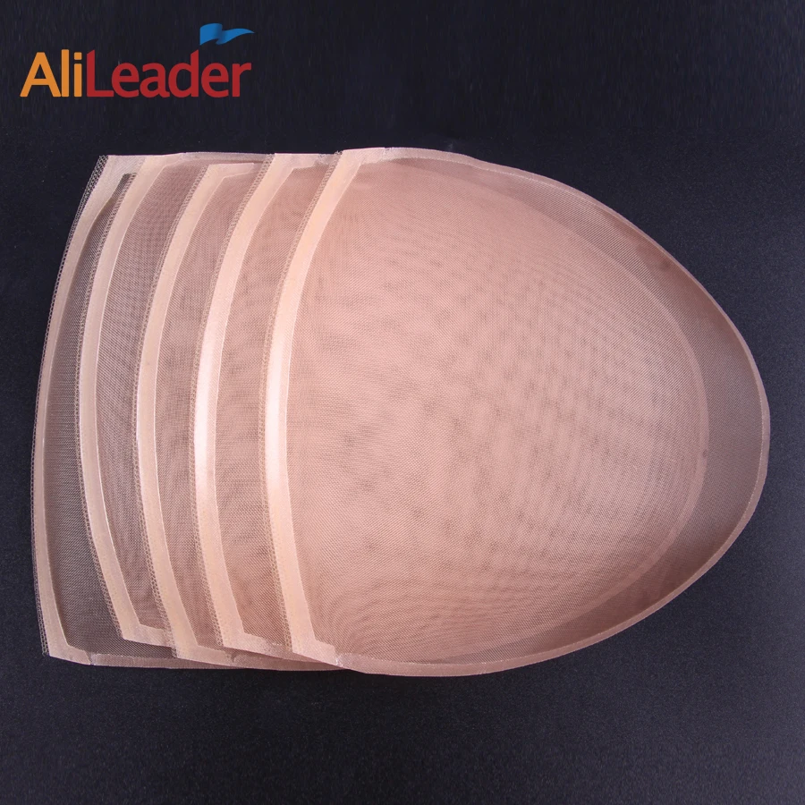 Alileaser 모노 네트 가발 제작용 레이스 가발, 베이지 컬러, 파운데이션 헤어 액세서리, 고품질